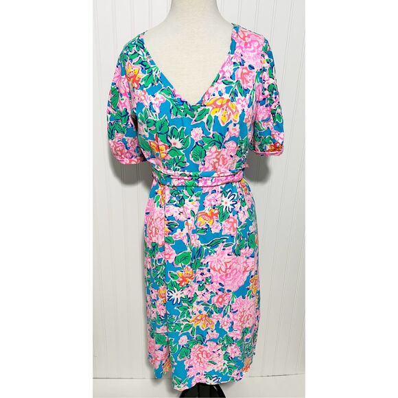 Lilly Pulitzer Women's Rose To The Occasion Isolde Dress Multicolor XL - Picture 2 of 14